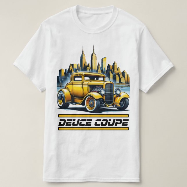 Deuce Coupe Cityscape T-Shirt (Design Front)