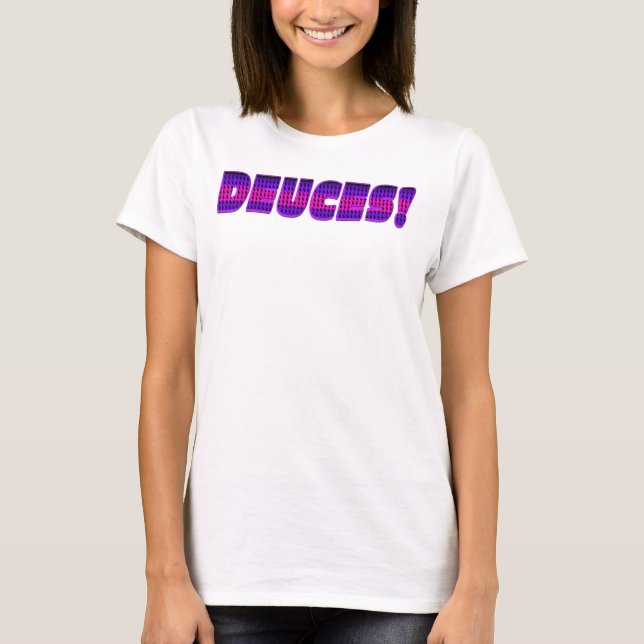 Deuces - Pink and Purple T-Shirt (Front)