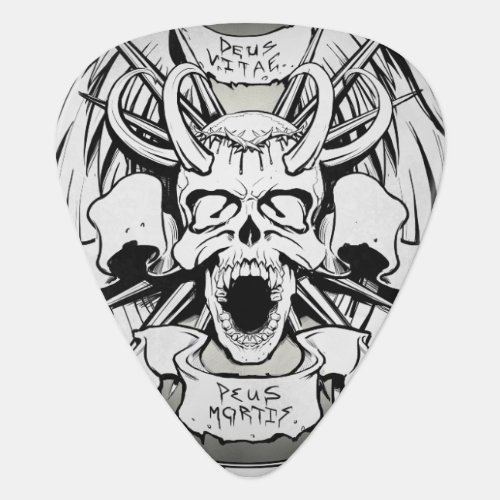 Deus Mortis Heavy Metal God Of Death Guitar Pick