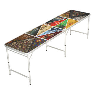 Deus Vult Crusader Templar Knights EDITABLE texts Beer Pong Table