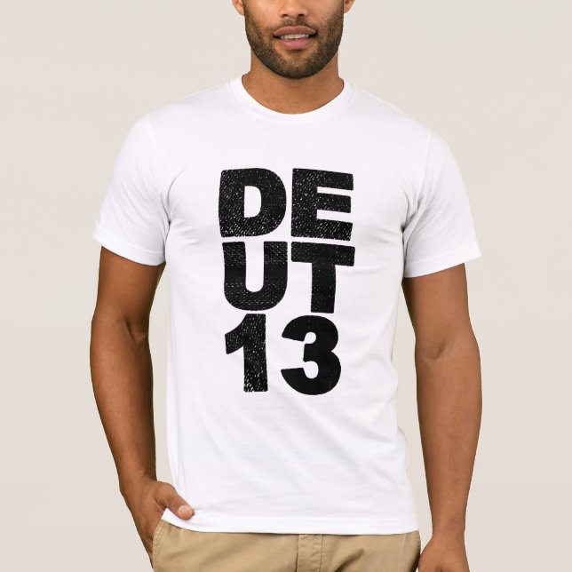 DEUT MENS - No other gods back T-Shirt- WHITE T-Shirt (Front)