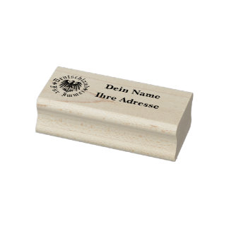 Deutchland fur immer/Schwarzer Adler/Adressstempel Rubber Stamp