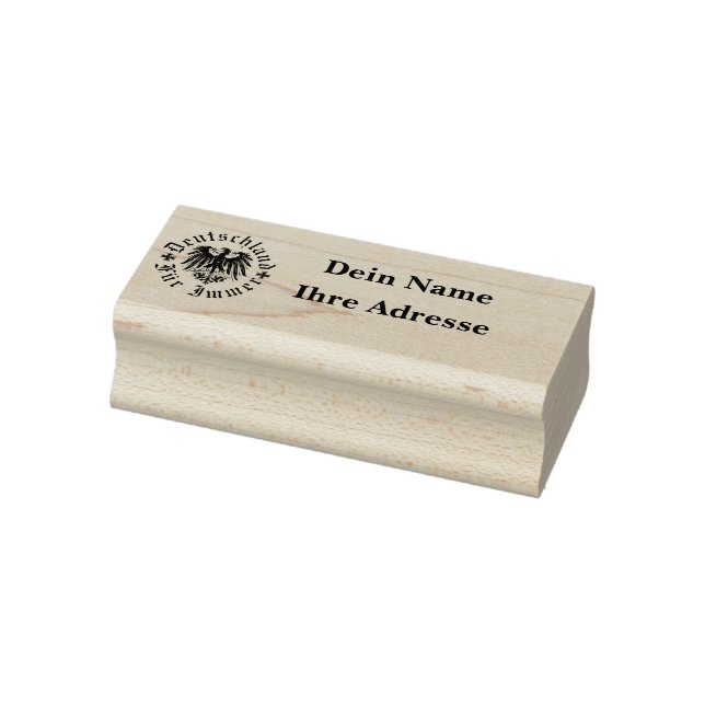 Deutchland fur immer/Schwarzer Adler/Adressstempel Rubber Stamp (Stamp)