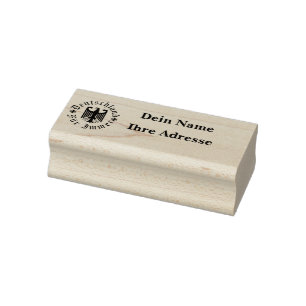 Deutchland fur immer/Schwarzer Adler/Adressstempel Rubber Stamp