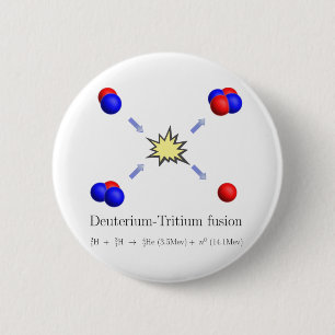 Deuterium-Tritium fusion with equation Button