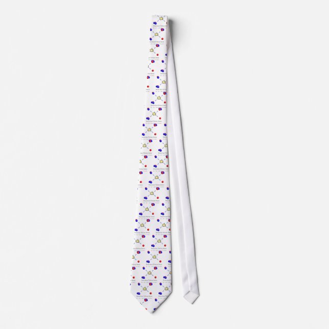 Deuterium-Tritium fusion with equation Neck Tie (Front)