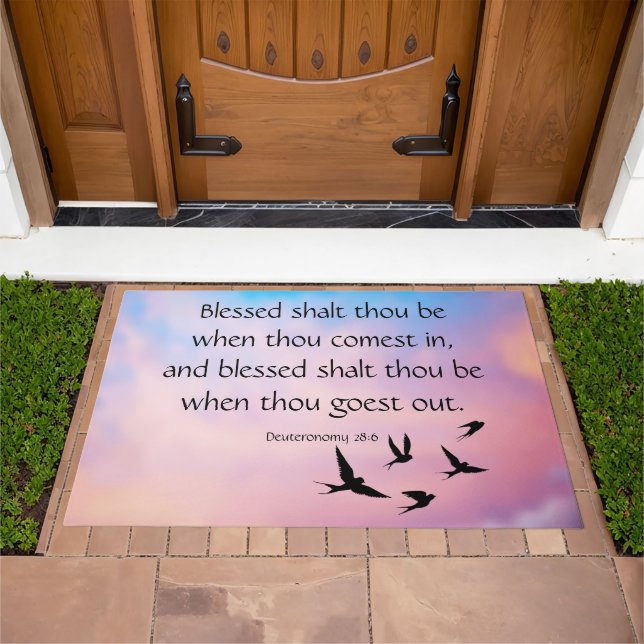 Deuteronomy 28:6  doormat (Outdoor)