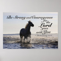 Deuteronomy 31:6 Be Strong and Courageous, Horse