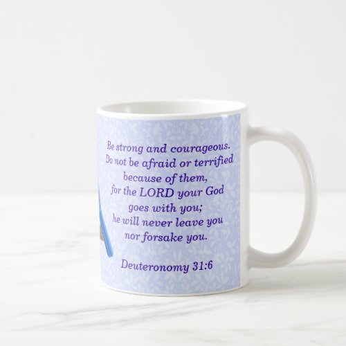 Deuteronomy 316 Wren Bible Verse Mug