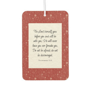 Deuteronomy 31:8 Bible Verse Image  Air Freshener