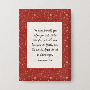 Deuteronomy 31:8 Bible Verse Image  Button