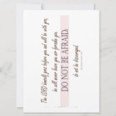 Deuteronomy 31:8, Do Not be Afraid Flat Card (Front)