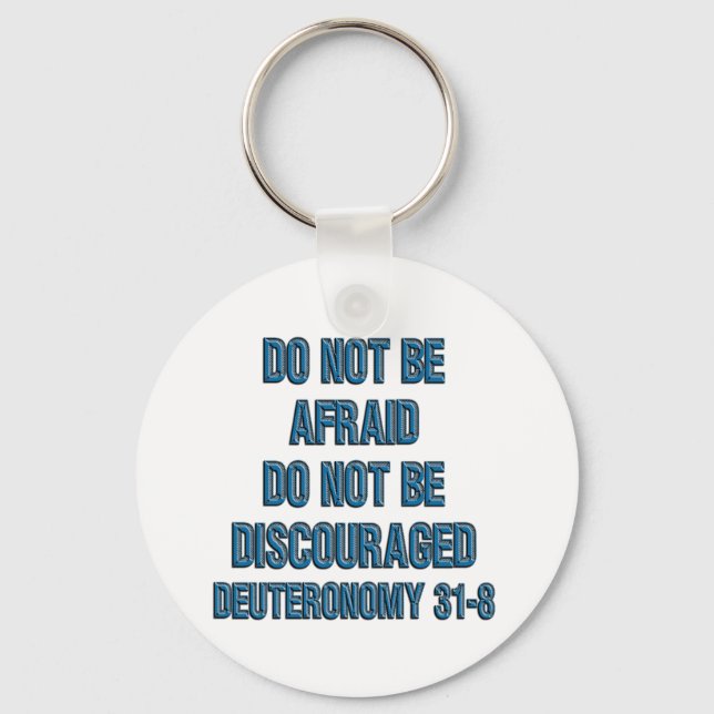 Deuteronomy 31:8 keychain (Front)