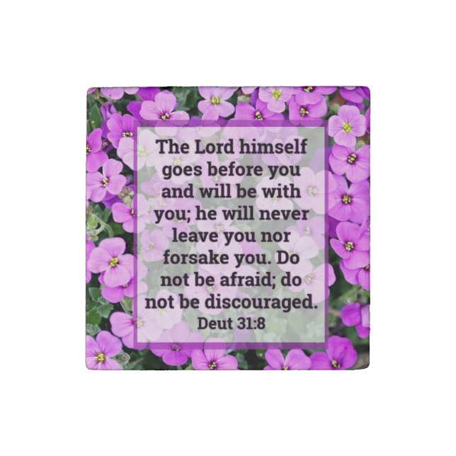 Deuteronomy 31:8 Magnet (Front)