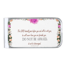 Deuteronomy 31:8, 'Nor Forsake You' Money Clip