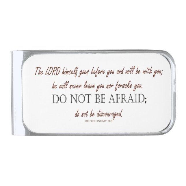 Deuteronomy 31:8, The LORD himself Money Clip (Front)