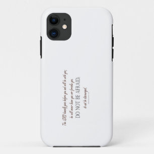 Deuteronomy 31 Do Not Be Afraid, Floral Borders iPhone 11 Case