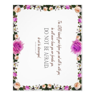 Deuteronomy 31, Do Not Be Afraid, Photo Print