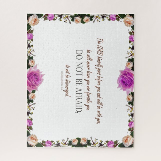 Deuteronomy_31, Do not be discouraged Jigsaw Puzzle (Vertical)