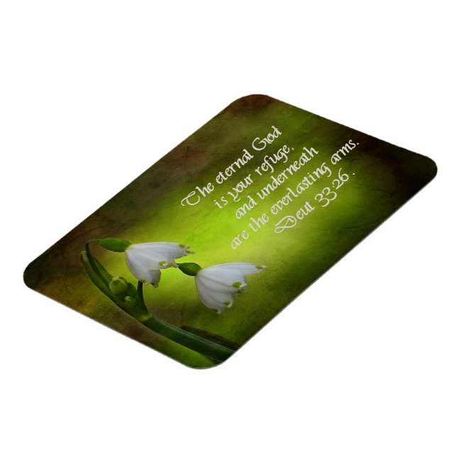 Deuteronomy 33:26 Eternal Refuge Inspirational Magnet (Left Side)
