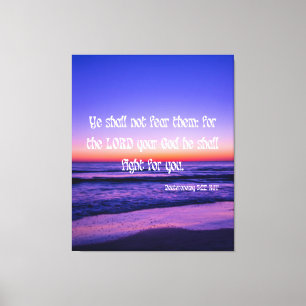 Deuteronomy 3:22 Bible Verse KJV Pic Wall Art
