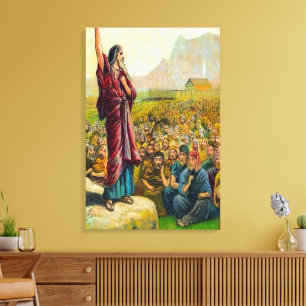 Deuteronomy 6:1-9 Love and Obey God Canvas