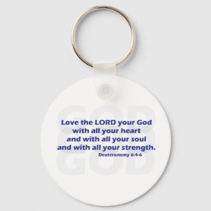 Deuteronomy 6:4-6 keychain