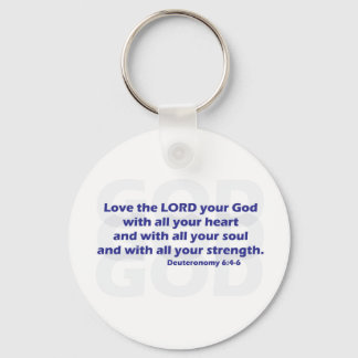 Deuteronomy 6:4-6 keychain