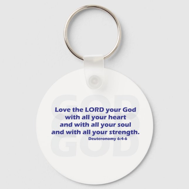 Deuteronomy 6:4-6 keychain (Front)