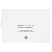 DEUTERONOMY 6:5 HEBREW CARD (Back Horizontal)