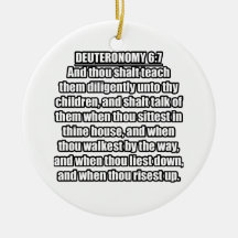 Deuteronomy 6:7 KJV Bible Verse