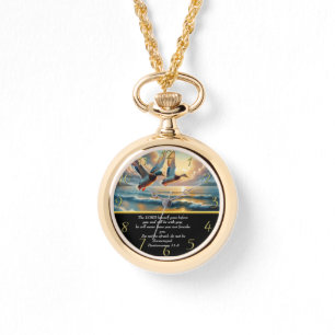 Deuteronomy Christian Faith cross with ducks Watch