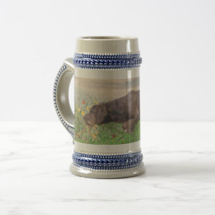 Deutsch Drahthaar Beer Stein