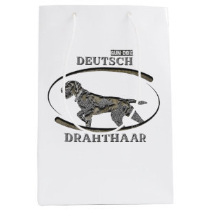 Deutsch Drahthaar , Best gun dog Medium Gift Bag