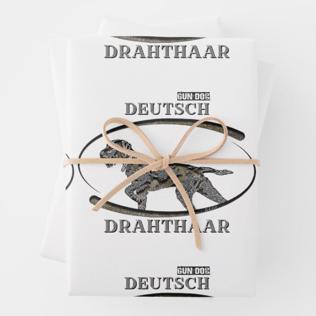 Deutsch Drahthaar , Best gun dog  Wrapping Paper Sheets (In situ)