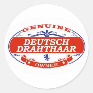 Deutsch Drahthaar  Classic Round Sticker