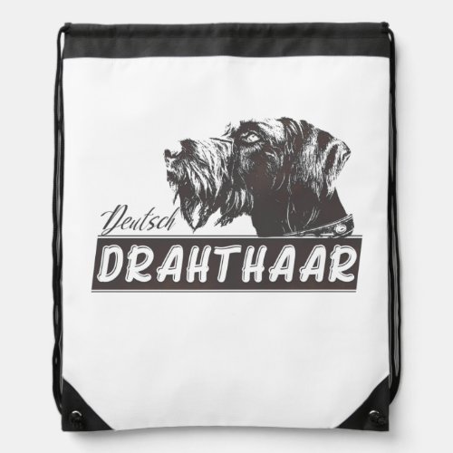 Deutsch Drahthaar Drawstring Bag