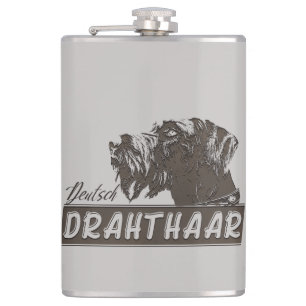 Deutsch Drahthaar Flask