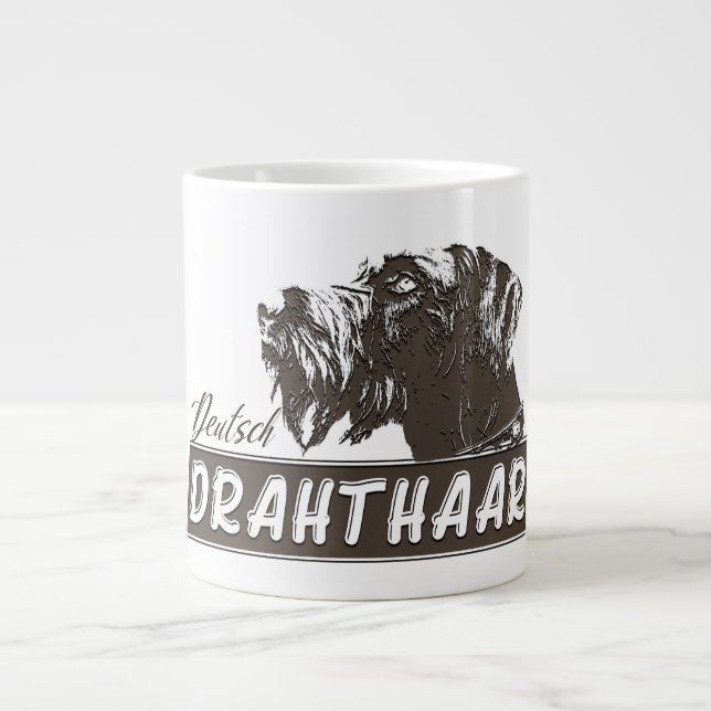 Deutsch Drahthaar  Giant Coffee Mug (Front)