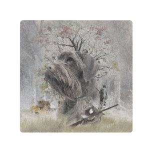 Deutsch Drahthaar Metal Print
