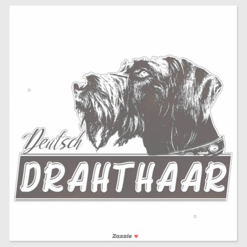 Deutsch Drahthaar Sticker