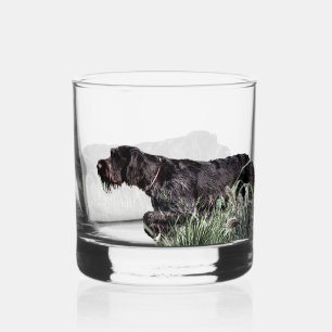 Deutsch Drahthaar Whiskey Glass