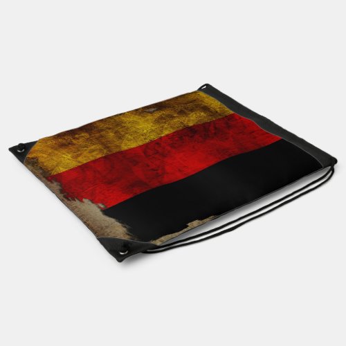 Deutsch Flagge _ Vintage Drawstring Bag