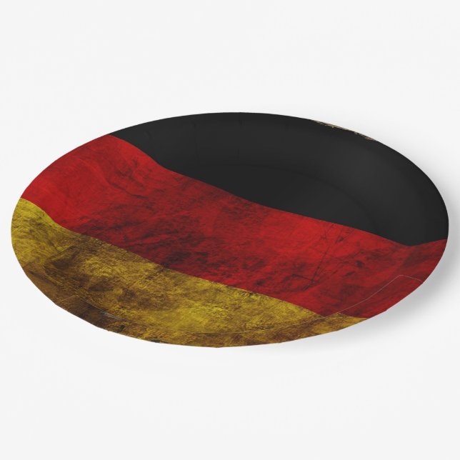 Deutsch Flagge - Vintage... Paper Plates (Angled)