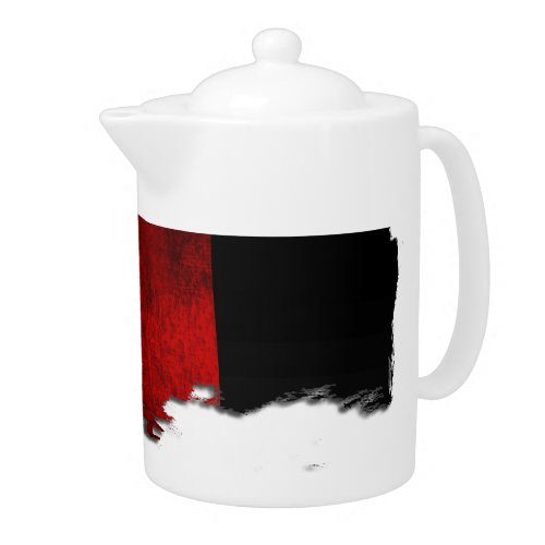 Deutsch Flagge _ Vintage Teapot