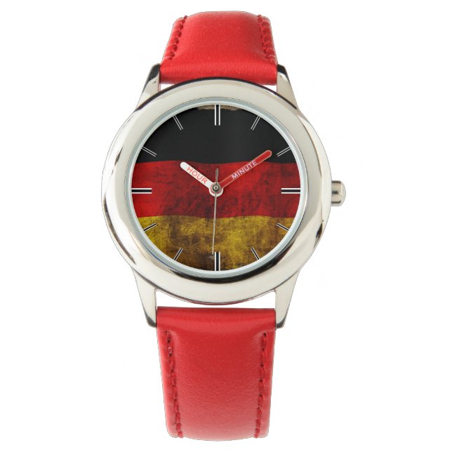 Deutsch Flagge - Vintage... Watch (Front)