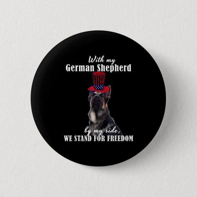 Deutsch Funny American German Dogs Quotes Germany  Button (Front)