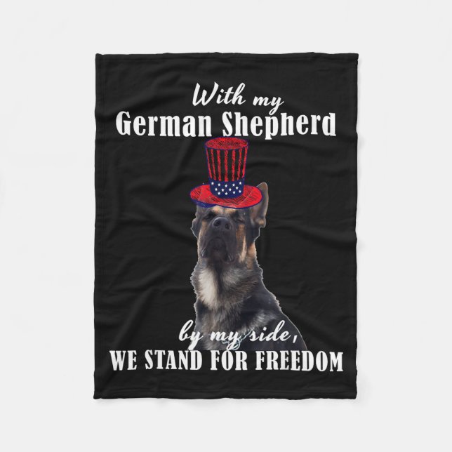 Deutsch Funny American German Dogs Quotes Germany  Fleece Blanket (Front)