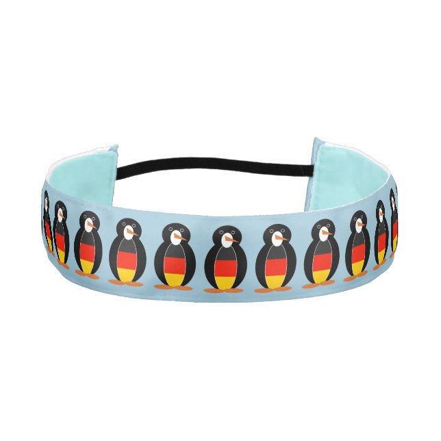Deutsch Pinguin -- German Penguin Athletic Headband (Front)