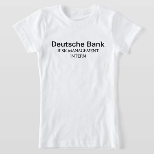 Deutsche Bank Risk Management Intern Kids T_Shirt